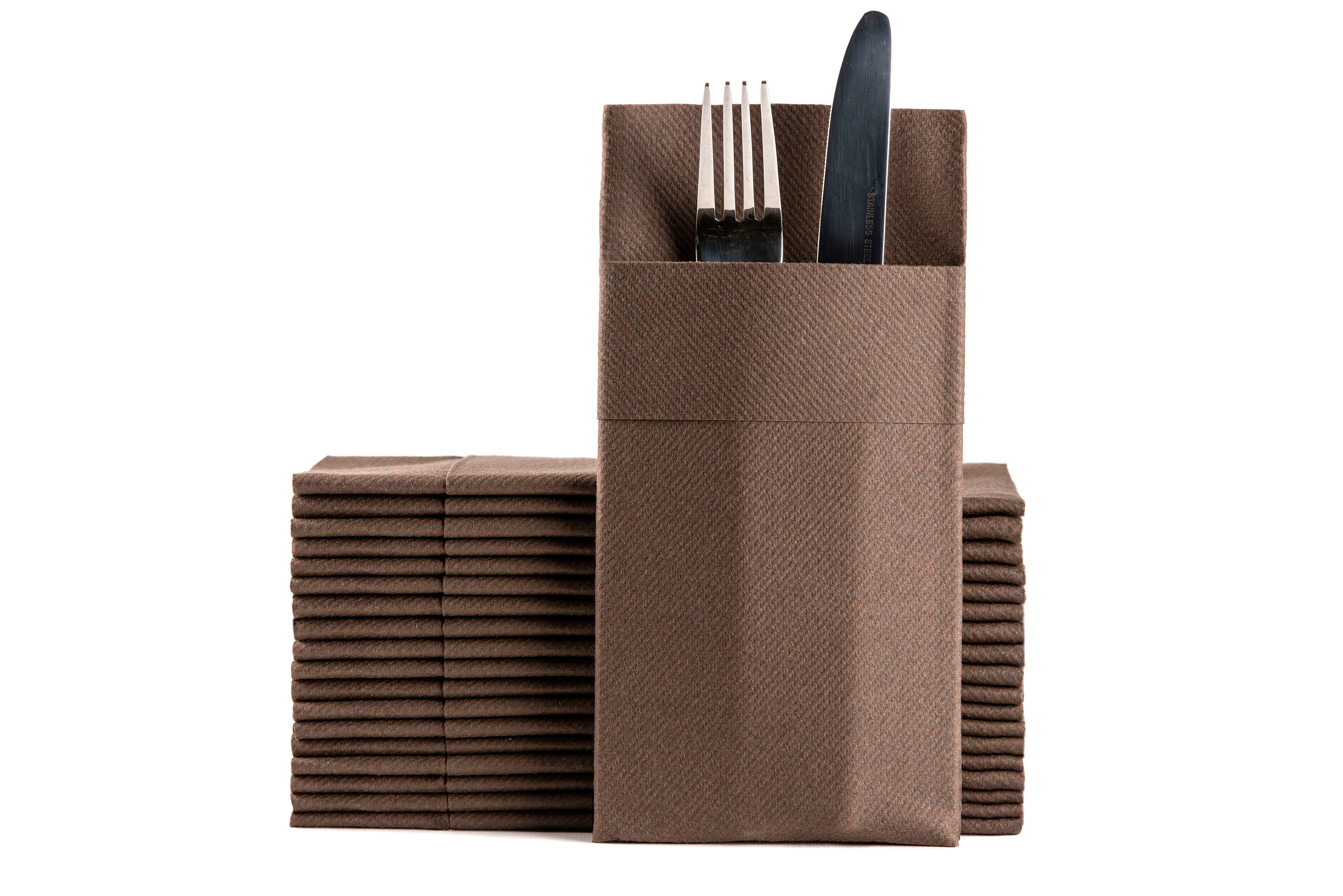 Moyes Home – wholesale Disposable napkin – Premium Linen-Feel Dinner Napkins Disposable with Pocket15