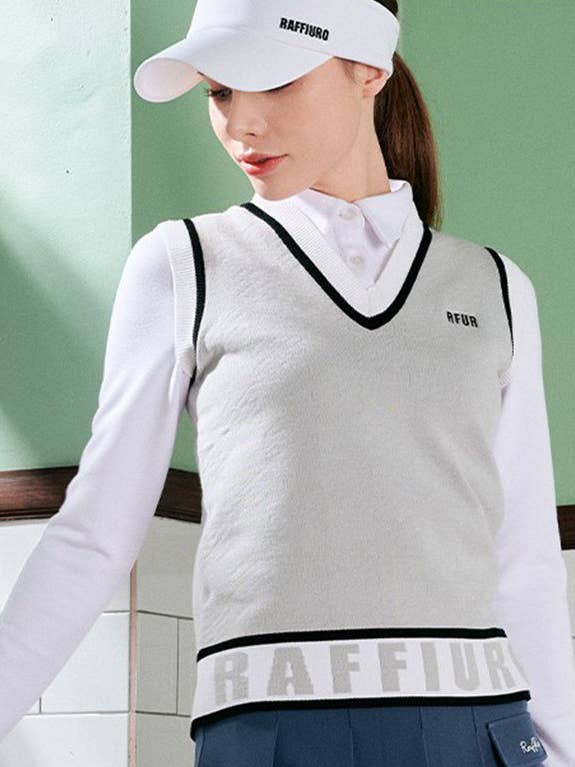 Raffiuro Spring Vest Gray for wholesale by Nevermindall Golf