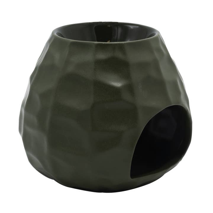 Burner Chisseled Army Green 11x11x11cm for wholesale by ScentChips