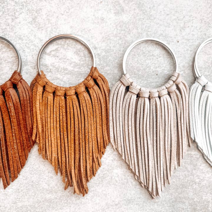 Fringed In Faith - Wholesale Dangle Earrings - Cascade Fringe Hoops Earrings2