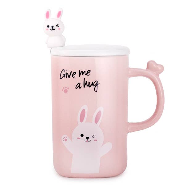 MUG – PINK HUG BUNNY for wholesale by Fuji Merchandise Corporation