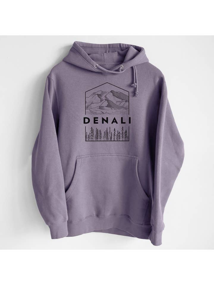 Because Tees - Wholesale Hoodie - Unisex - Denali Mountain - Denali National Park - Heavyweight Fleece Hoodie5