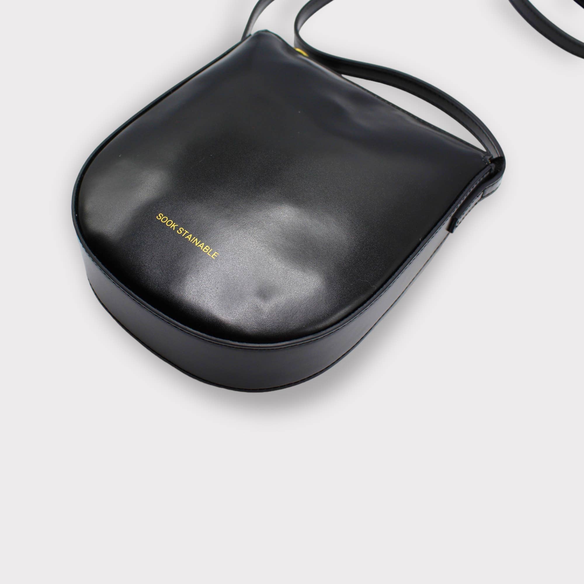 Sook Stainable - Vendita all'ingrosso Borsa a tracolla - Donna - Eva - Borsa a tracolla in pelle sostenibile di buccia di mela nera1