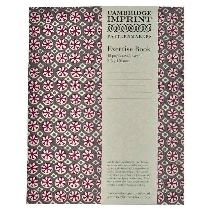 Cambridge Imprint - Wholesale Notebook - Exercise Book Sea Urchin French Lavender (Lined)
