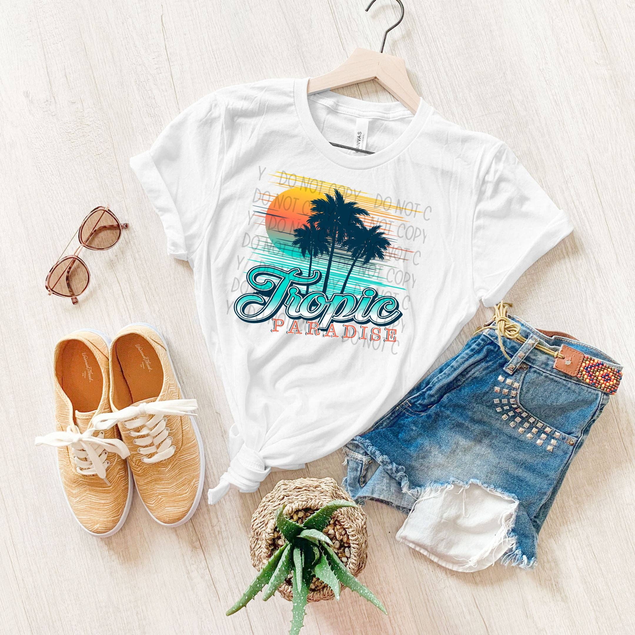 K and M Designs - Vendita all'ingrosso Decalcomania a sublimazione - Trasferimento DTF a Tropic Paradise0