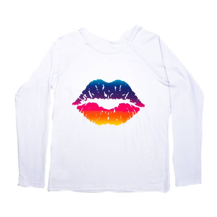 Camiseta Con Big Kiss para venta al por mayor de Love Trendz Girls