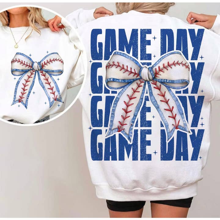 TRANSFER - Game Day-Baseball Bow for wholesale by Start2Finish