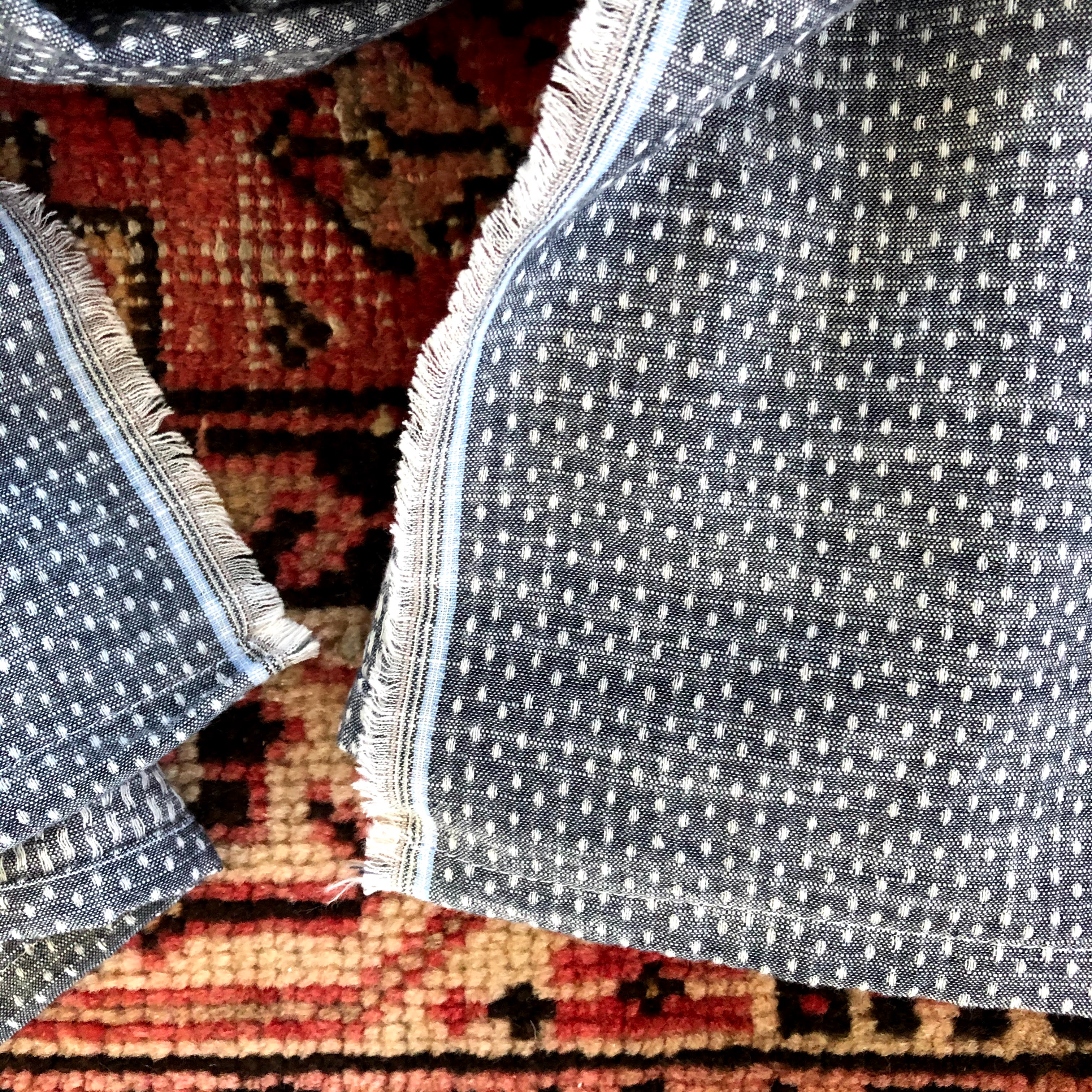 Nolan Provost - Wholesale Scarf - Women's - Chambray Dot Scarf1