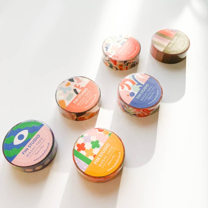 Fin Studio - Wholesale Washi Tape - Patterned Washi Tape, Bullet Journal Tape / Aloha
