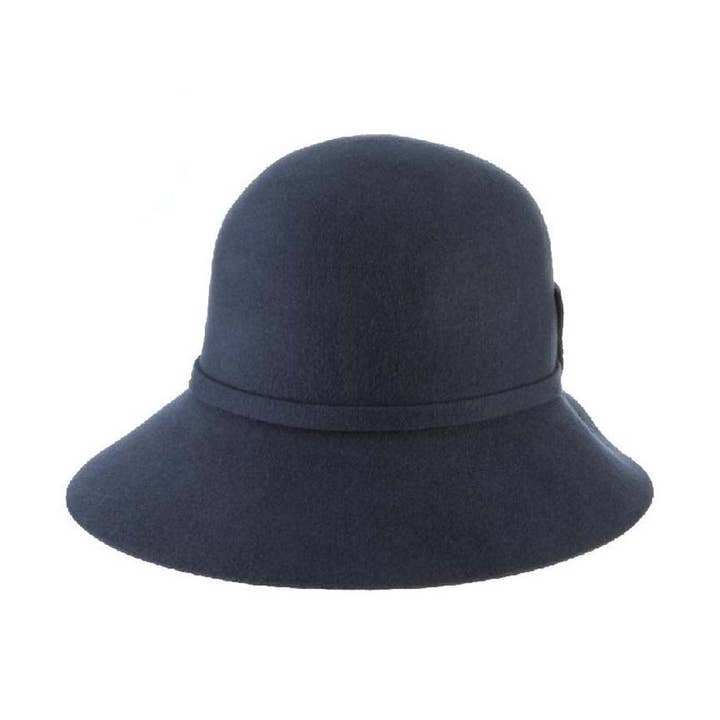Scala Wolvilten Cloche- Sciacca voor wholesale door Dorfman Hat Co