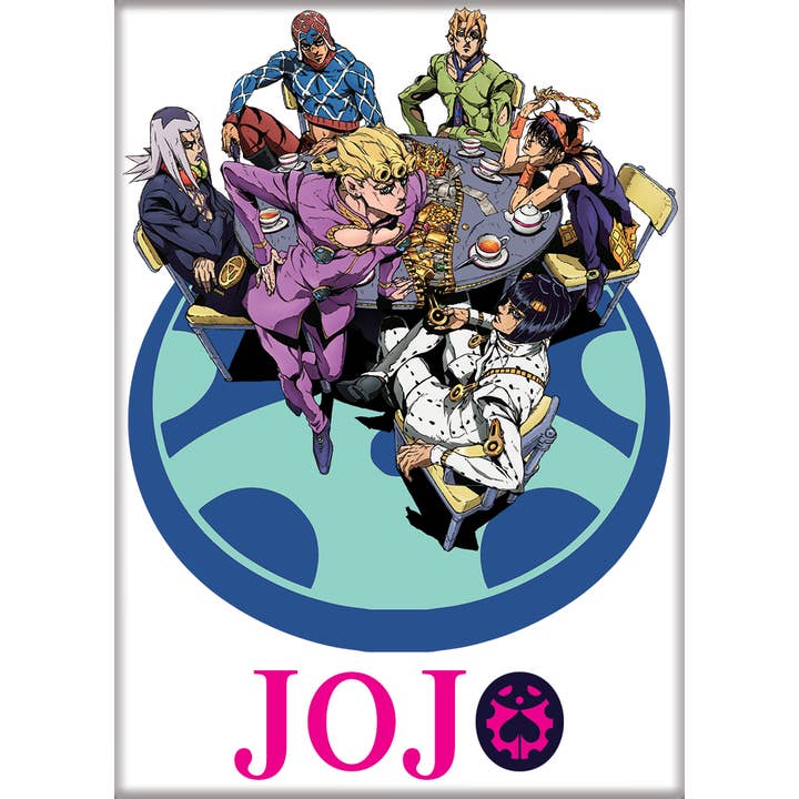 Ata-Boy - Wholesale Magnet - Jojo'S Bizarre Adventure Jojo S4 Cast On White Magnet 2.5" x 3.5"