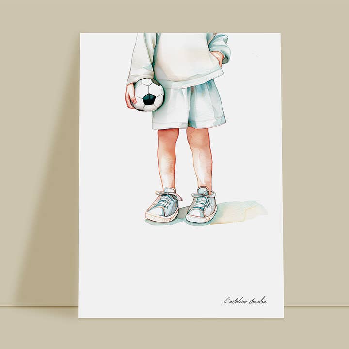 Wanddekoration für Baby-/Kinderzimmer für Jungen, Fußballmotiv Passion für den Großhandel von L'atelier Toudou