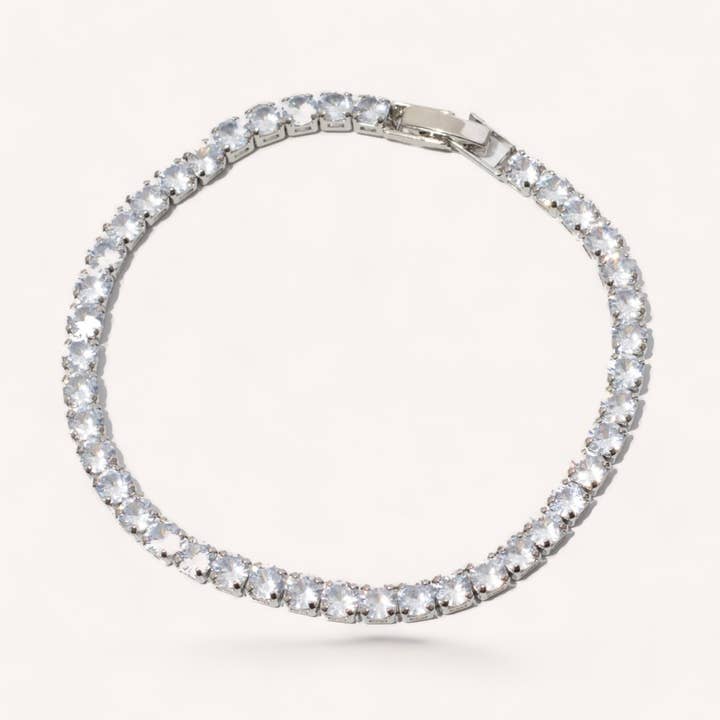 Pulseira Ava Tennis | Prata por atacado de Luxe and Co