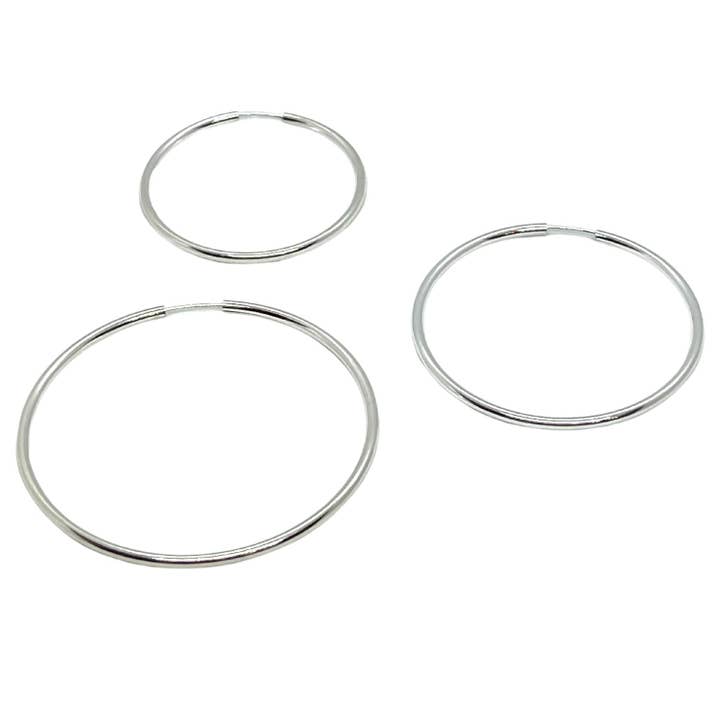 Endless Sterling Silver Flex Hoops for wholesale by Deborah Grivas Designs
