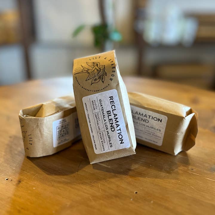 Sacs d'échantillons promotionnels pour la vente par Lily & Sparrow Coffee Roasters