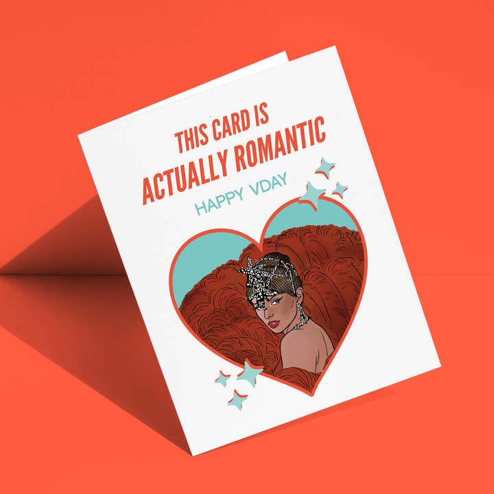 Cette carte est en fait une carte de vœux romantique pour la Saint-Valentin. pour la vente par Ninalem's Party
