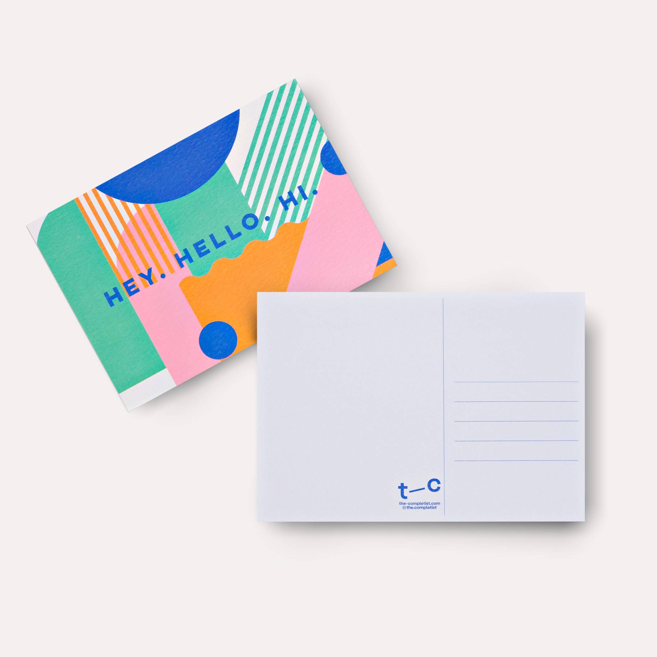 The Completist (No duties on USA orders!) - Wholesale Postcard - Miami Stripes Postcard2