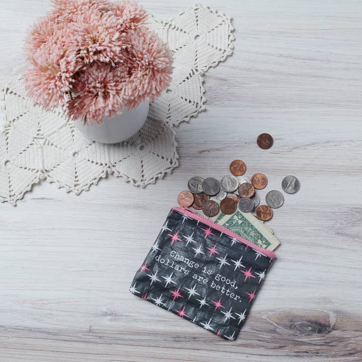 Primitives by Kathy - Wholesale Pouch - Unisex - Change Is Good Zipper Wallet