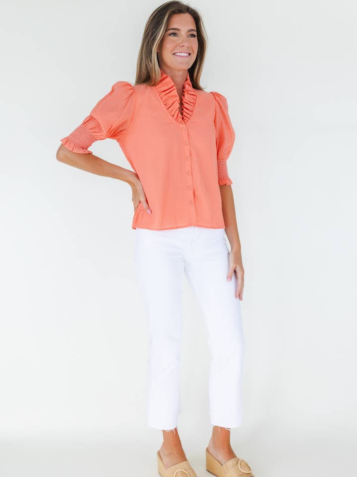 Mary George - Wholesale Button Down Shirt - Women's - Harper Top5