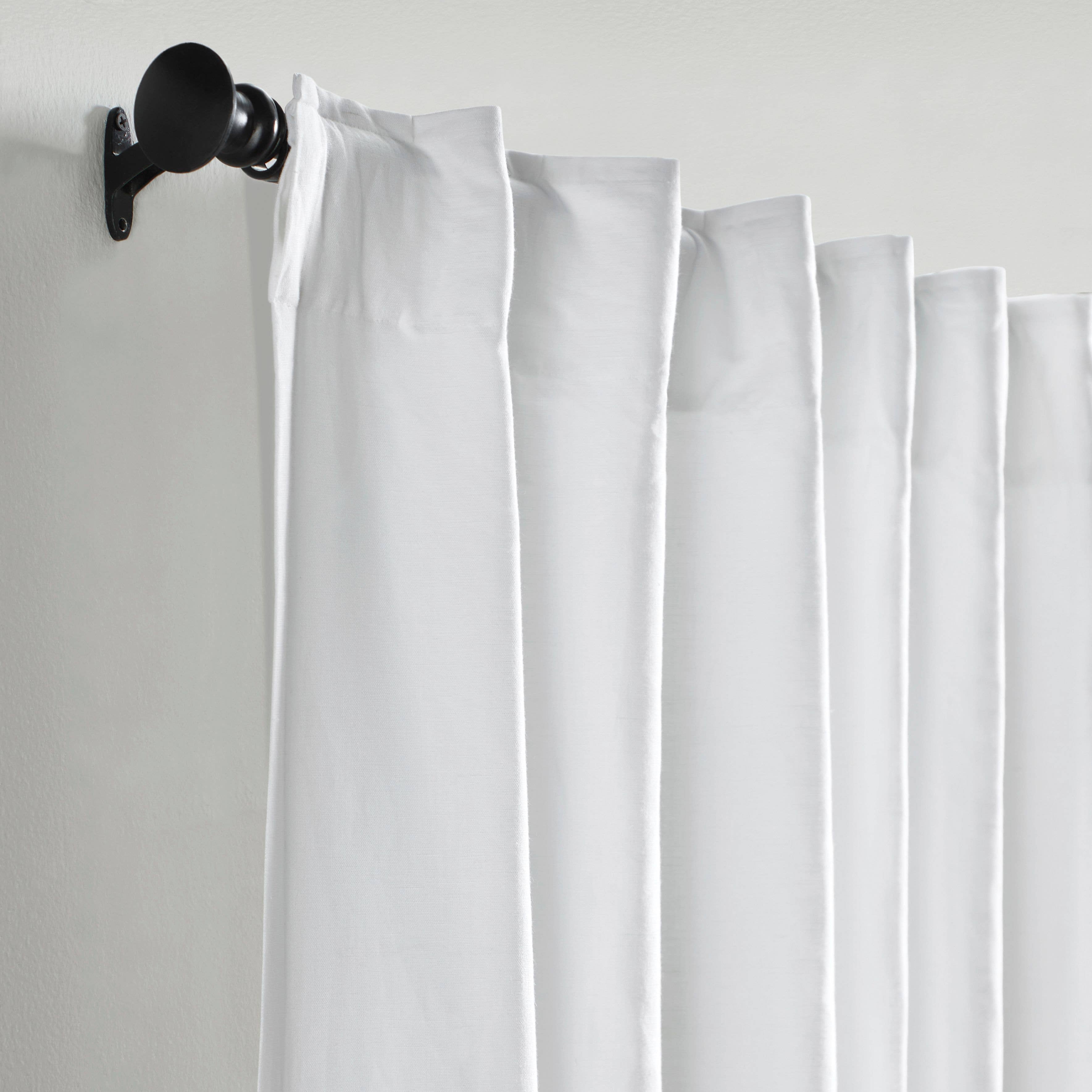 Kendall Linen Cotton Curtain, White for wholesale on Faire1