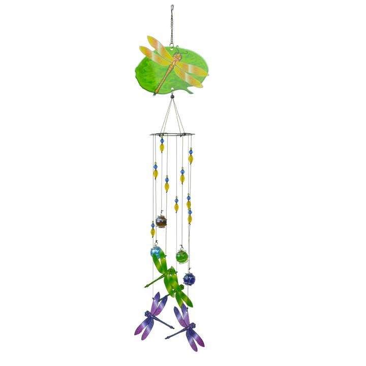 RCS Gifts - Wholesale Wind Chime - Dragonfly Spiral Wind Chime Mobile - 26"2