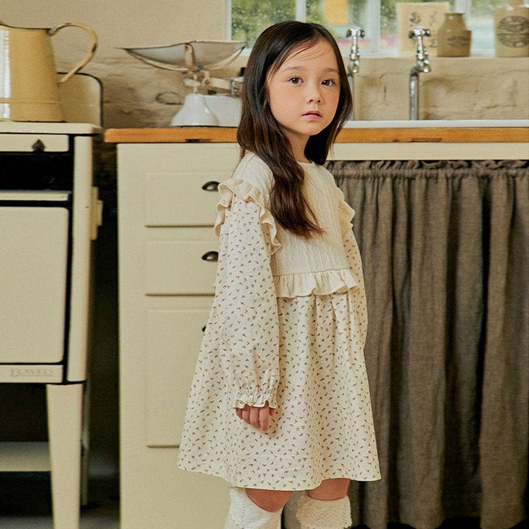 ToTo Heros - Wholesale Dress - Kids - Nana Knit Vest Detail Floral Dress8