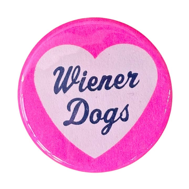 World Famous Original - Wholesale Lapel Pin/Button - I Love Wiener Dogs Button0