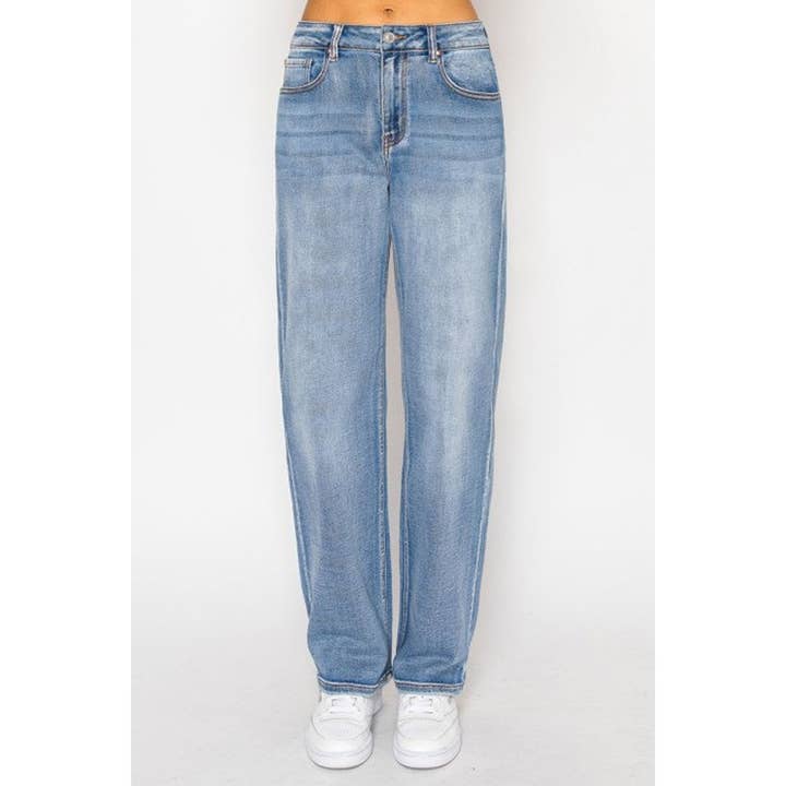 HiteJeans - Wholesale Jeans - Women's - POTASSIUM WASH STRAIGHT JEAN PANTS1