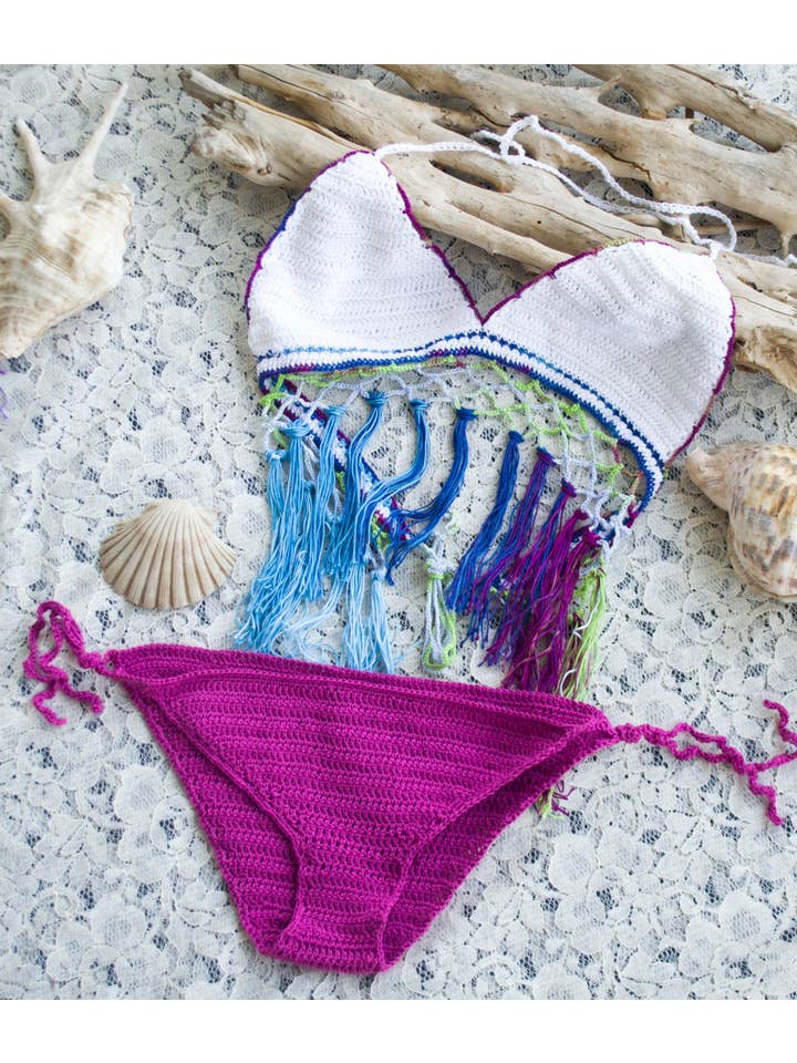 mayAqua - Wholesale Two Piece Swimsuit - Women's - Crochet Bikini Set, Mix and Match Sexy Swimwear, Crochet9