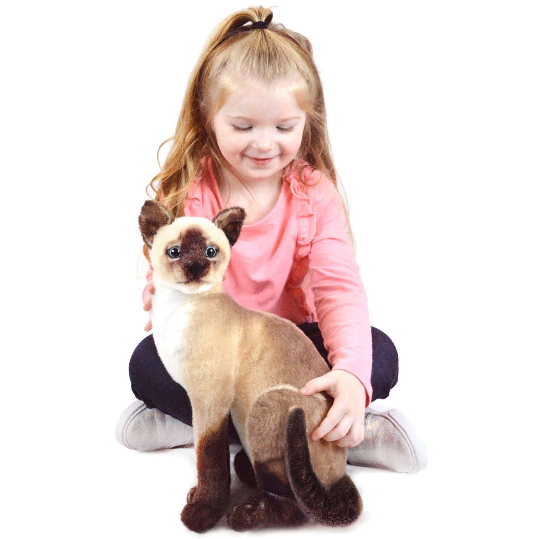 VIAHART Toy Co. – wholesale Stuffed/plush toy – Kids & baby – Stefan The Siamese Cat | 13 Inch Stuffed Animal Plush1