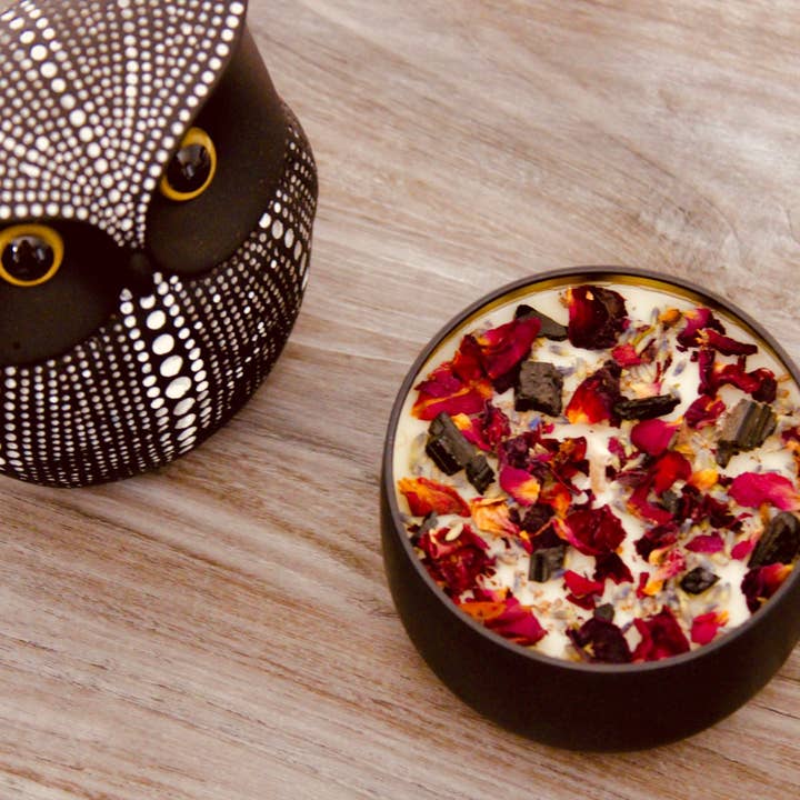 Energy Wicks - Vente Bougie en bocal - BOUGIE GOOD VIBES CRYSTAL INTENTION1