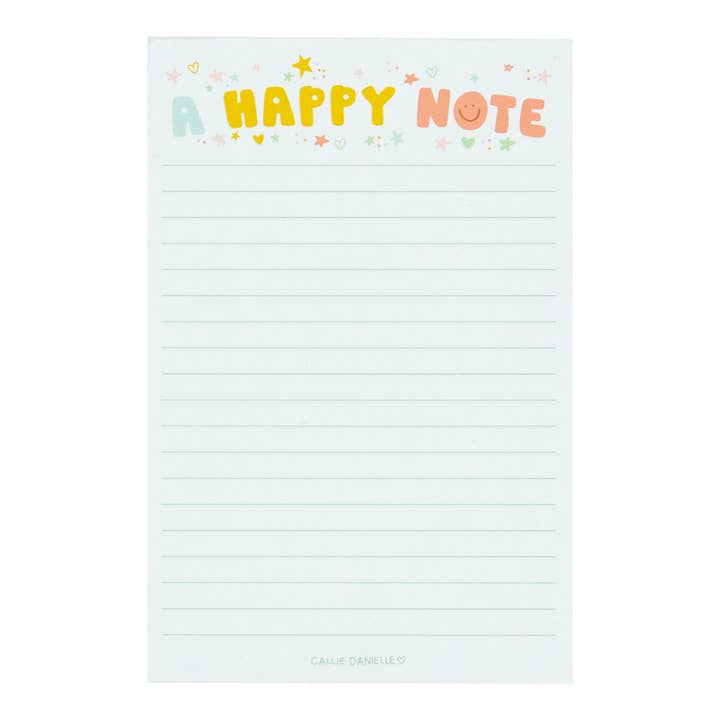 Callie Danielle - Wholesale Notepad - Happy Note Notepad