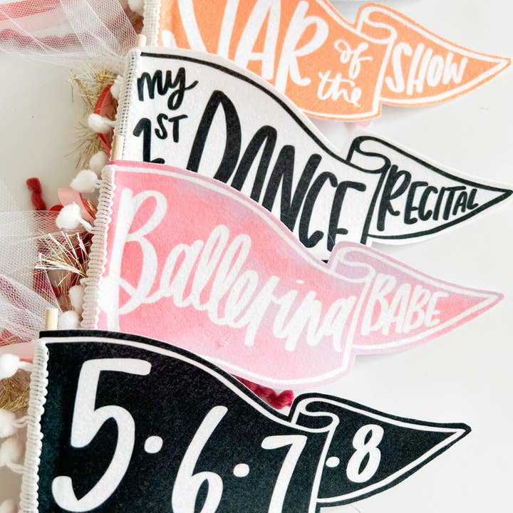 Goldie Letter Company - Wholesale Party Sign/Banner - Dance Recital Pennant Flag
