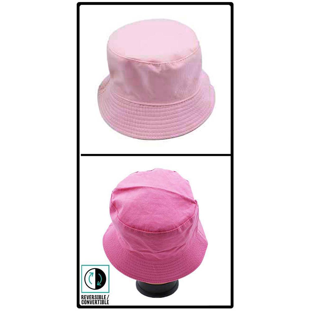 Sensibling Corp. - Wholesale Bucket Hat - Women's - Reversible Solid Bucket Hat1
