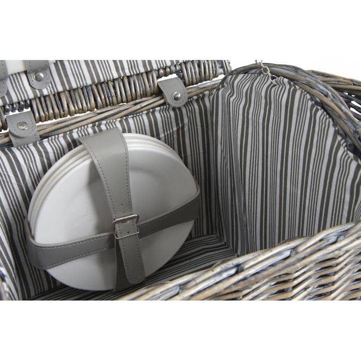Aubry Gaspard - Wholesale Picnic Basket - Wicker insulated picnic suitcase4