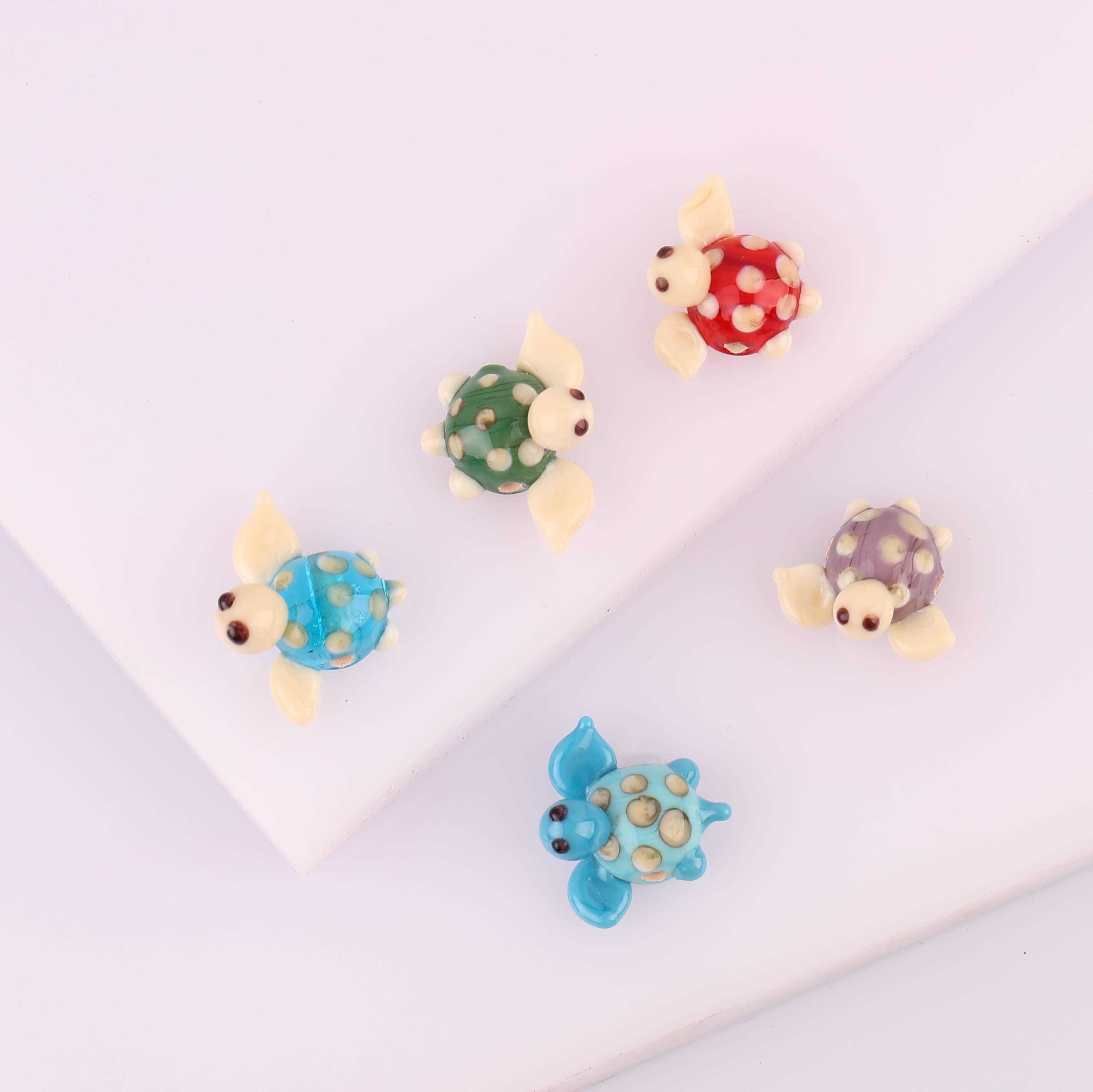 Adamodart - Wholesale Individual Charm/Pendant - Murano Glass DIY Turtle Bead, Lampwork animal bracelet charm4