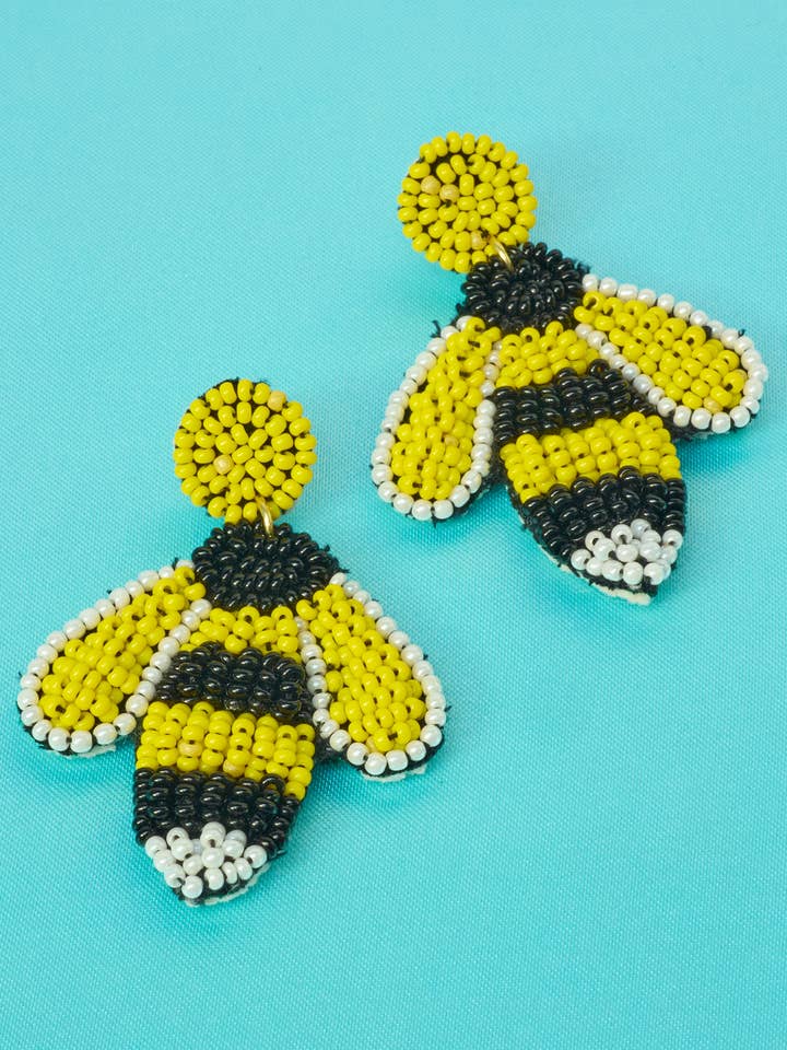 Bee Bead Earrings for wholesale by Namaste
