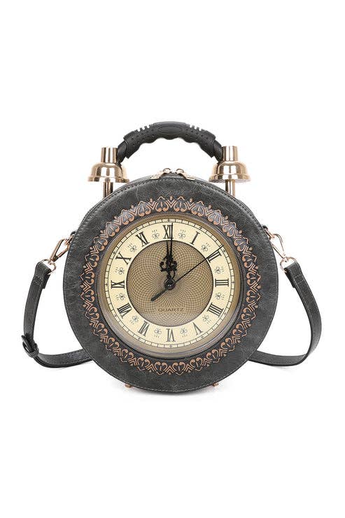 Ellas Trading - Wholesale Shoulder Bag - Women's - Unique Luxury Shoulder Handbag Round Clock 8