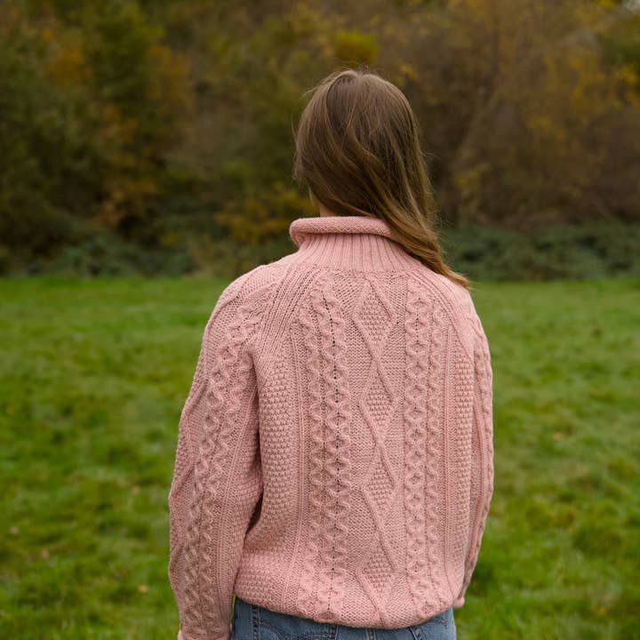 Mars Knitwear - Wholesale Knitted jumper – Women′s - British Wool - Seacole - Rose Mix1