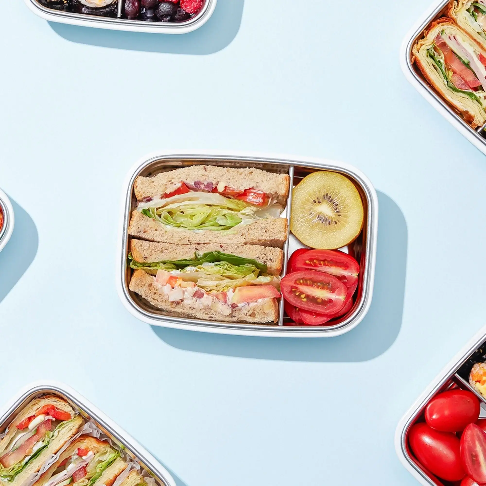 Innobaby on Faire - Wholesale Lunch Bag/Box - 19oz Stainless Steel Leakproof Divided Bento Style Lunch Box5