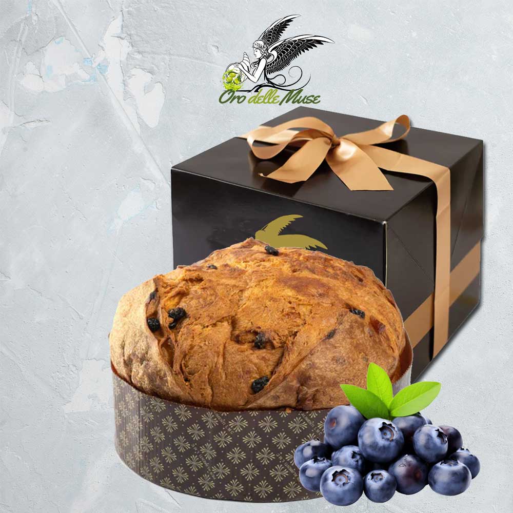 Calabria da Gustare - Wholesale Cake - Chocolate panettone with blueberries and rosolio 750 g1