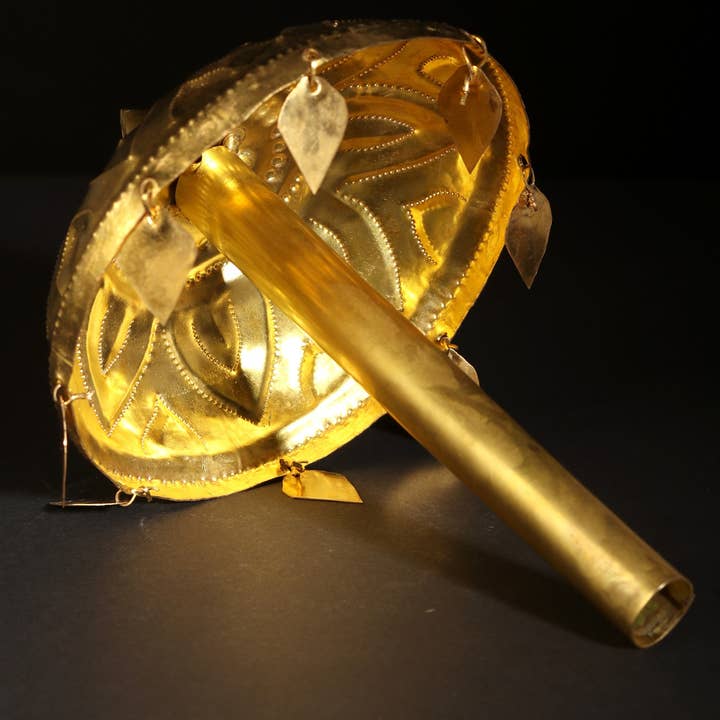 Exotic India Art – wholesale Umbrella – Unisex – 9" Brass Ritual Umbrella for God | Handmade | Ritual Item2