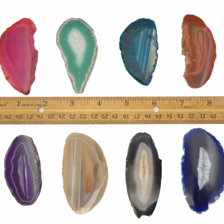 Rock Paradise - Wholesale Spirituele steen/kristal - Top Geboord Agaat Kristal Schijven - Top Geboord - Maat #09