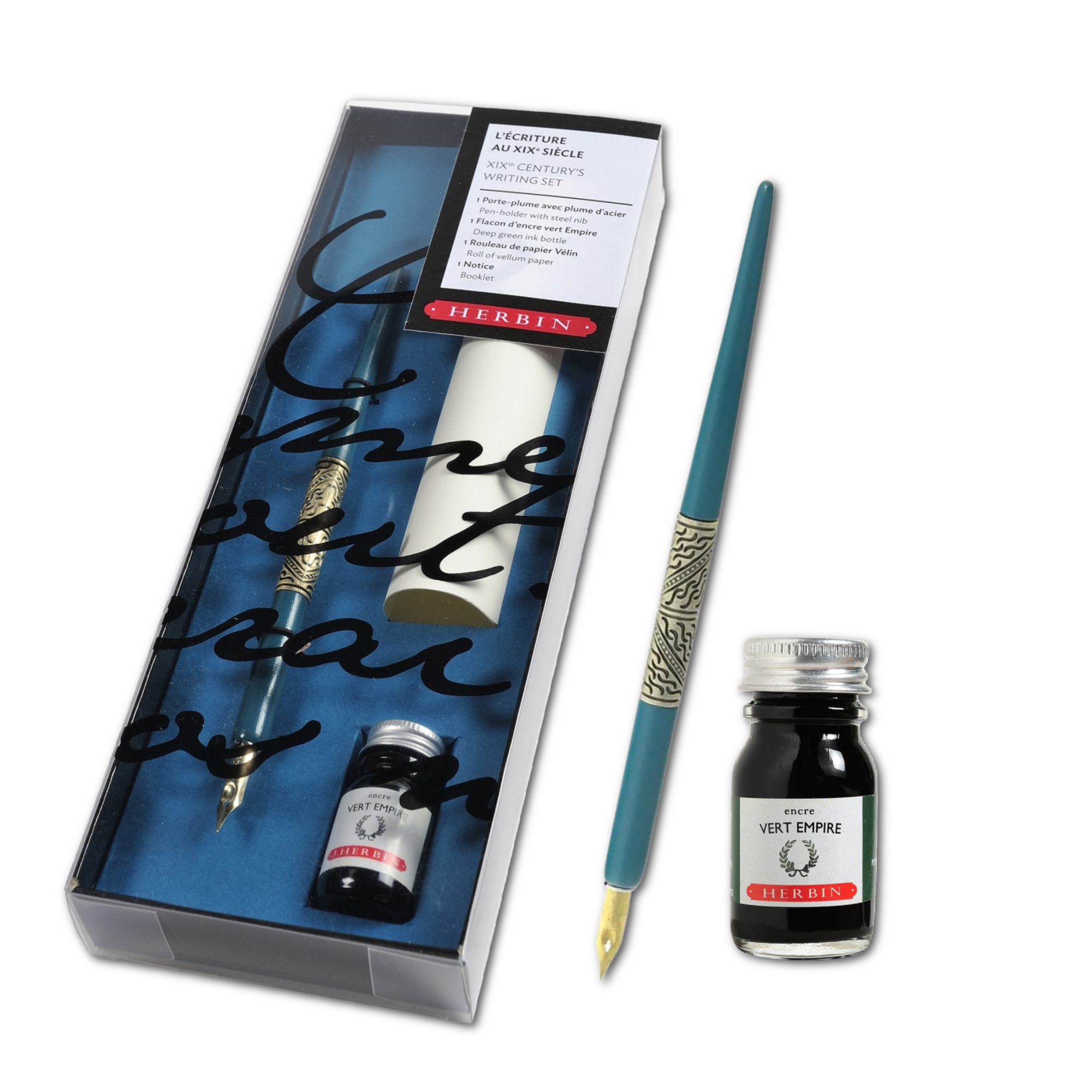 Exaclair - Wholesale Pen - Herbin "History of Writing" Pen & Ink Gift Sets1