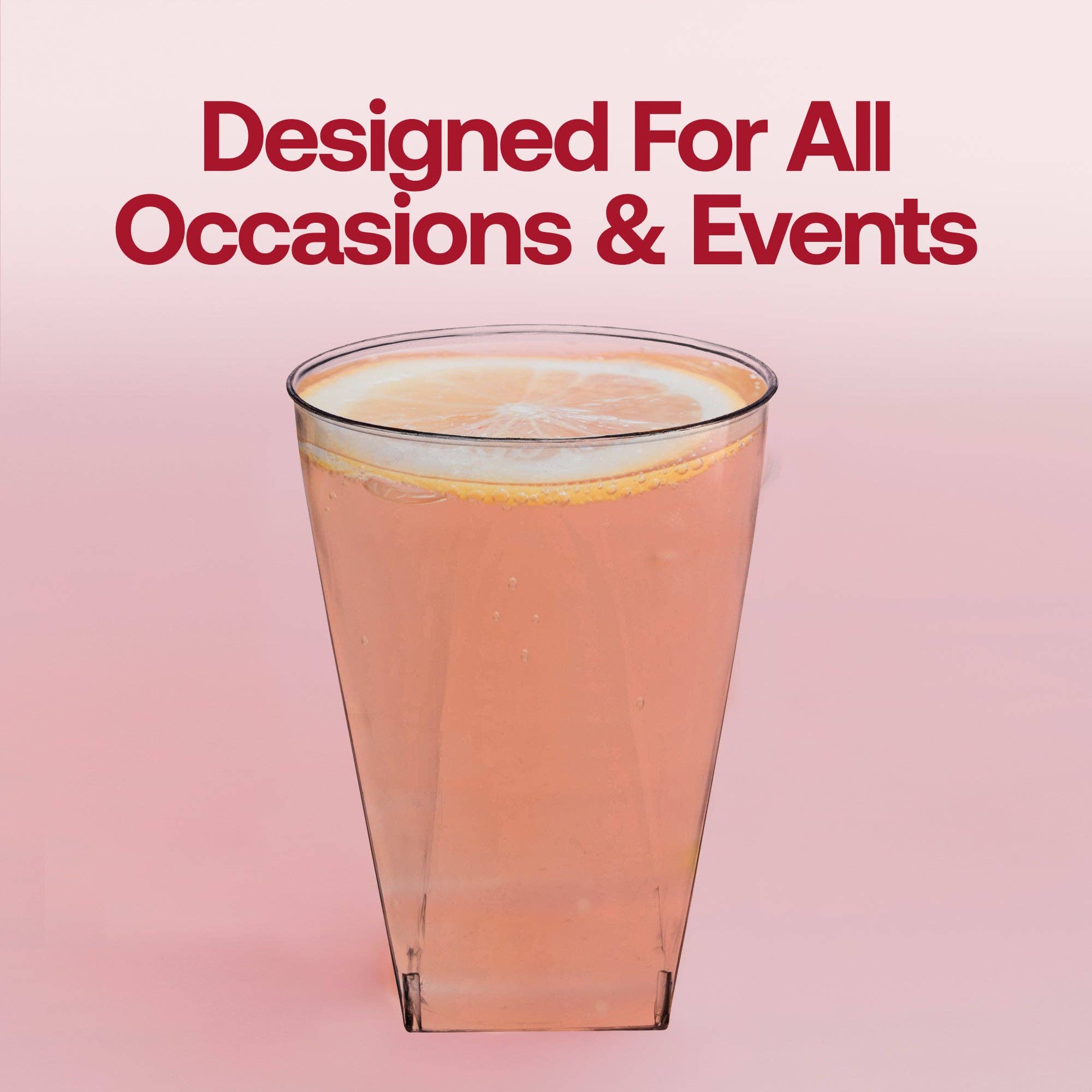 Smarty had a Party – Copo descartável por atacado – Copos de Plástico Descartáveis com Fundo Quadrado Transparente de 10 oz - 20 unid.6