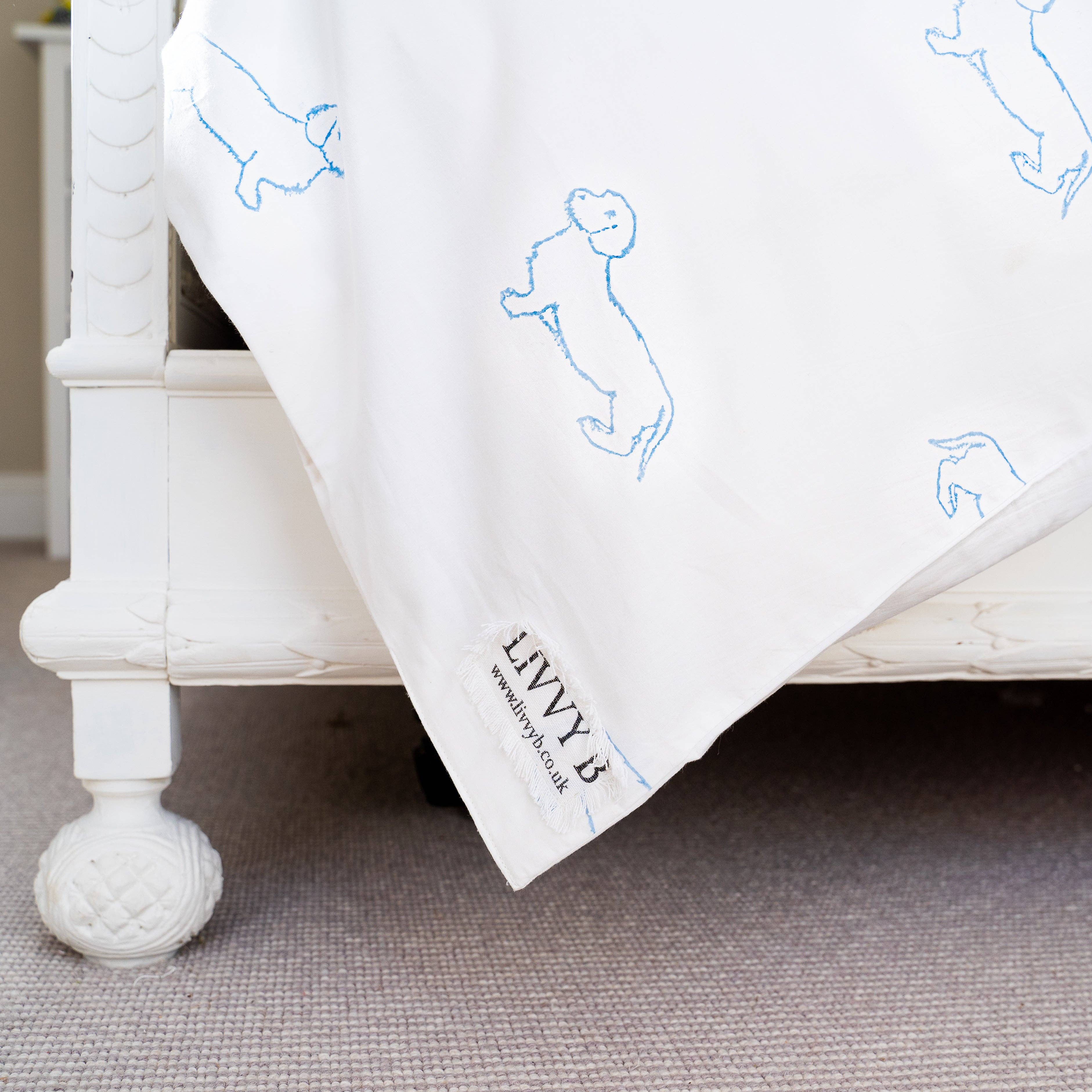 Livvy B - Vente Parure de lit - Parure de lit Teckel en coton naturel1