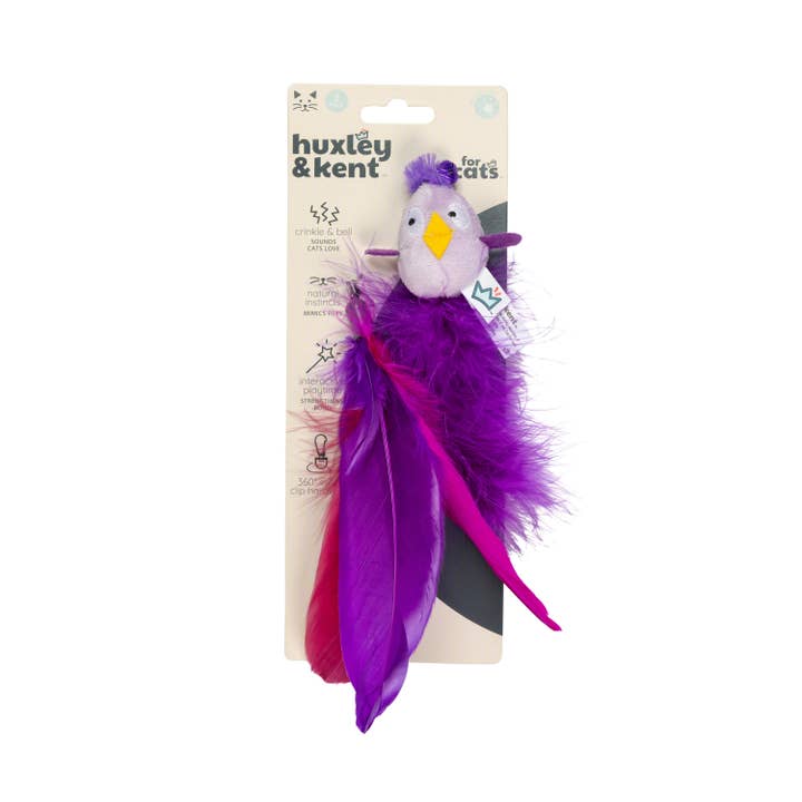 Purple Birdy Feather Teasers 2pk Refill Cat Toy for wholesale by Huxley & Kent