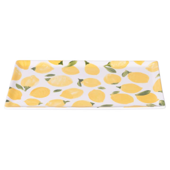 VdE Tivoli 1996 - Wholesale Dinner Plate - Fruit Life Rectangular Plate 2 Ass 31.5x16.5CM Lemons2