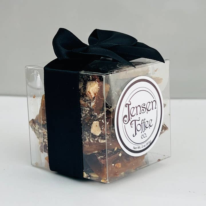Jensen Toffee Company – wholesale Toffee – Dark Chocolate Almond Toffee
