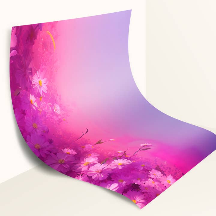 Flowers at Sunrise Photography Backdrop for wholesale by Everyday Co.